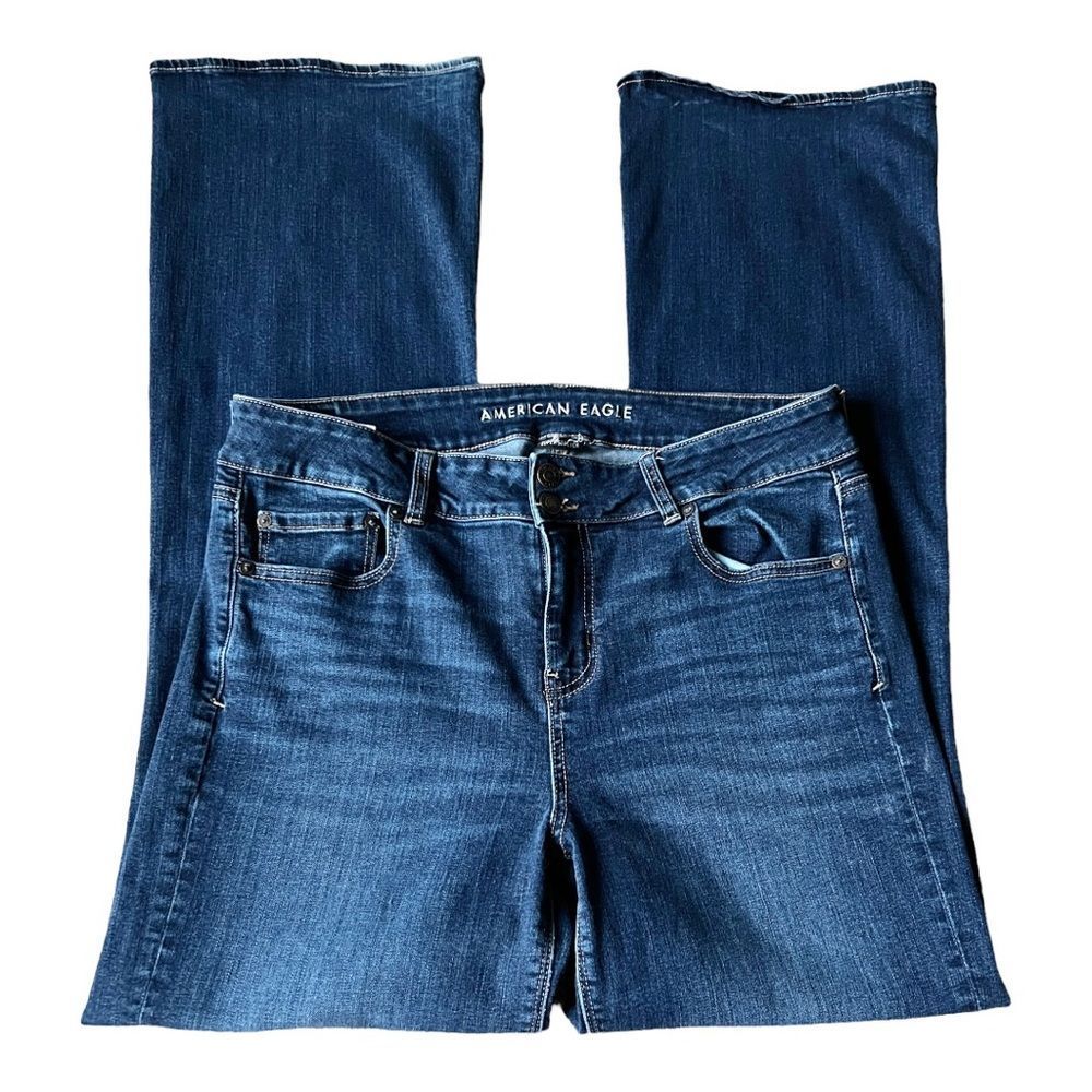 American Eagle Super Stretch Artist Flare Jeans Size 16 Long